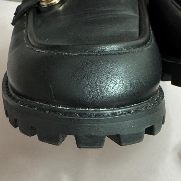 Sincerely Jules Black Mules with Gold Buckle - Picture 7 of 9